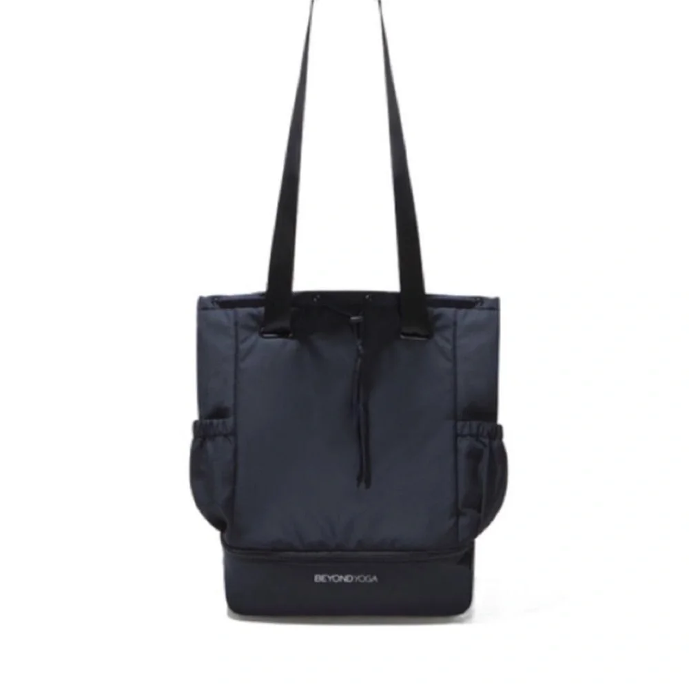 Beyond Yoga Black Convertible Tote Backpack